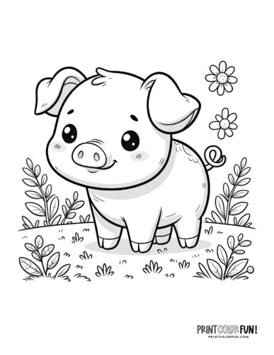 Pig clipart coloring pages go hog wild with our exclusive collection at