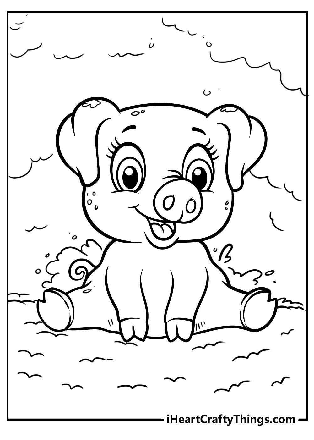 Pig coloring pages free printables