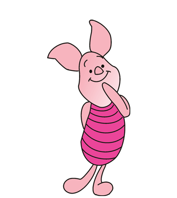 Classic piglet coloring pages for kids to color and print