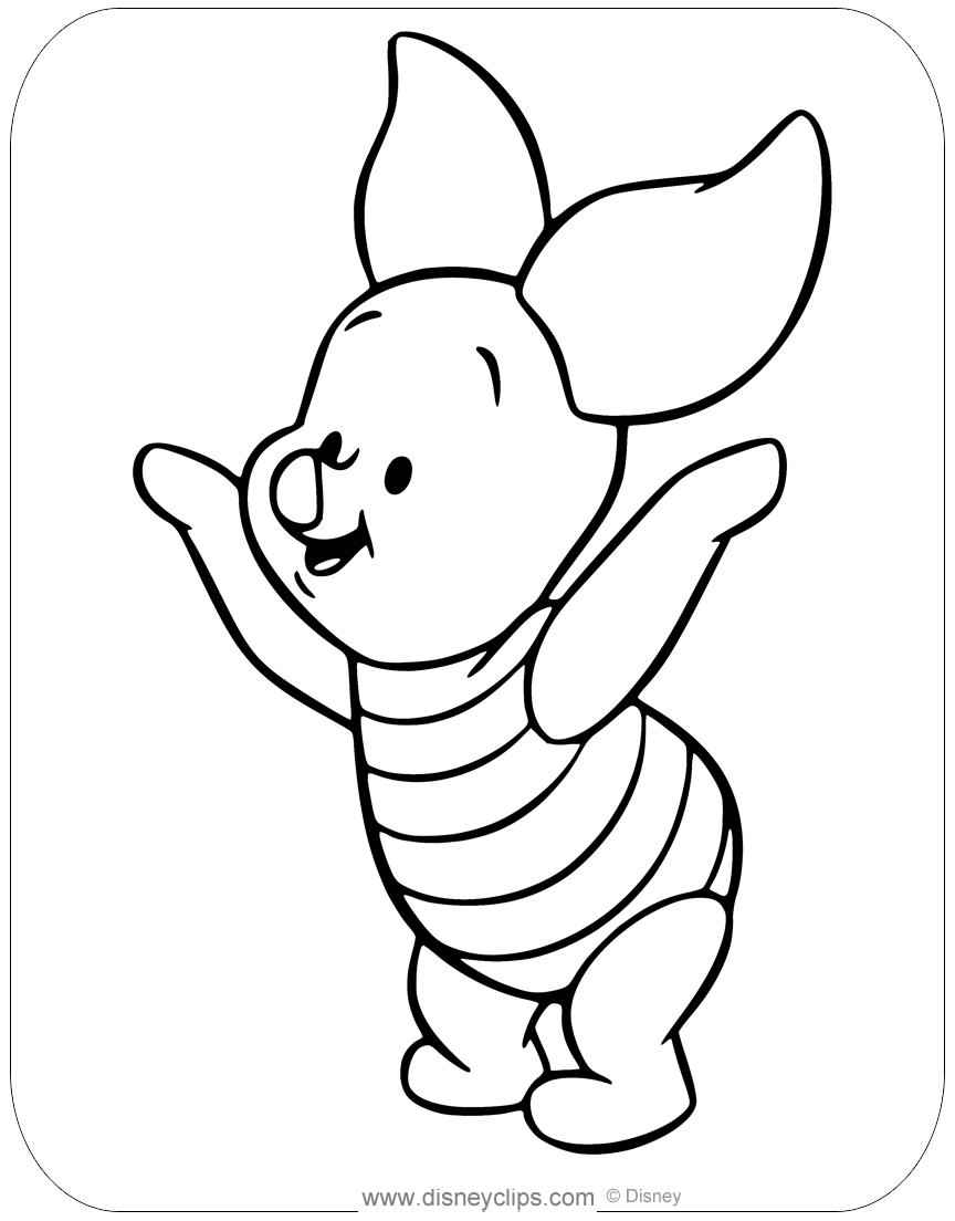 Baby pooh coloring pages