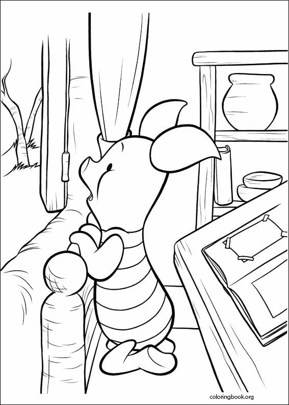 Piglet coloring page