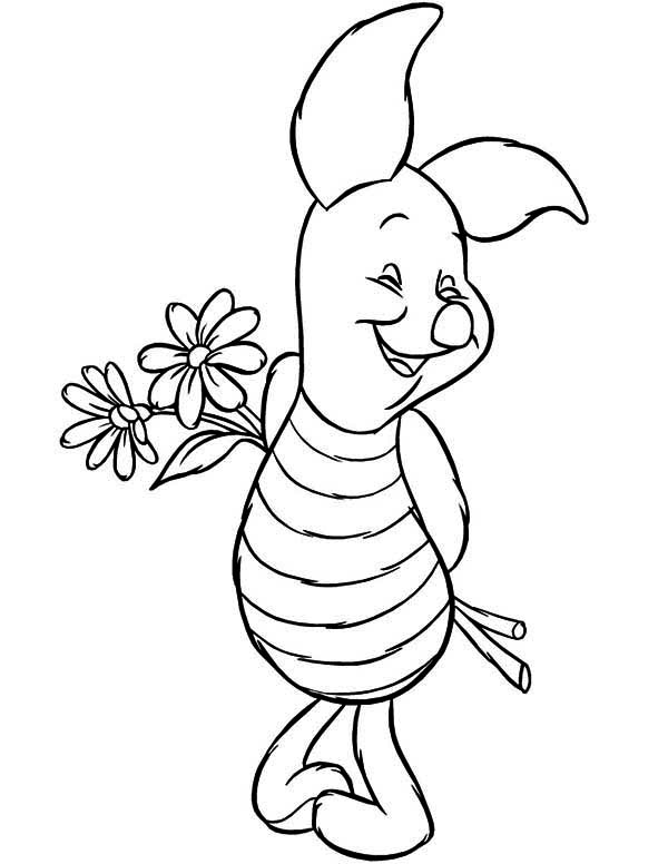 Printable piglet coloring pages