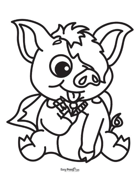 Printable pig coloring pages