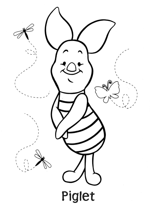 Piglet coloring pages