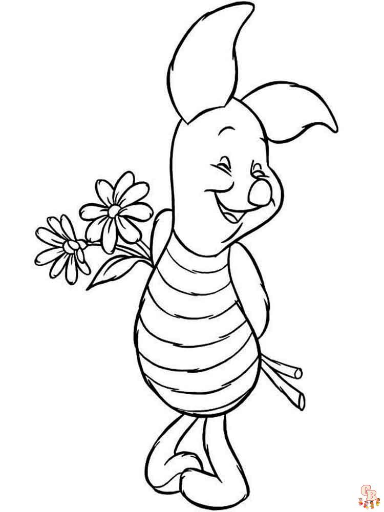 Free piglet coloring pages for kids to print