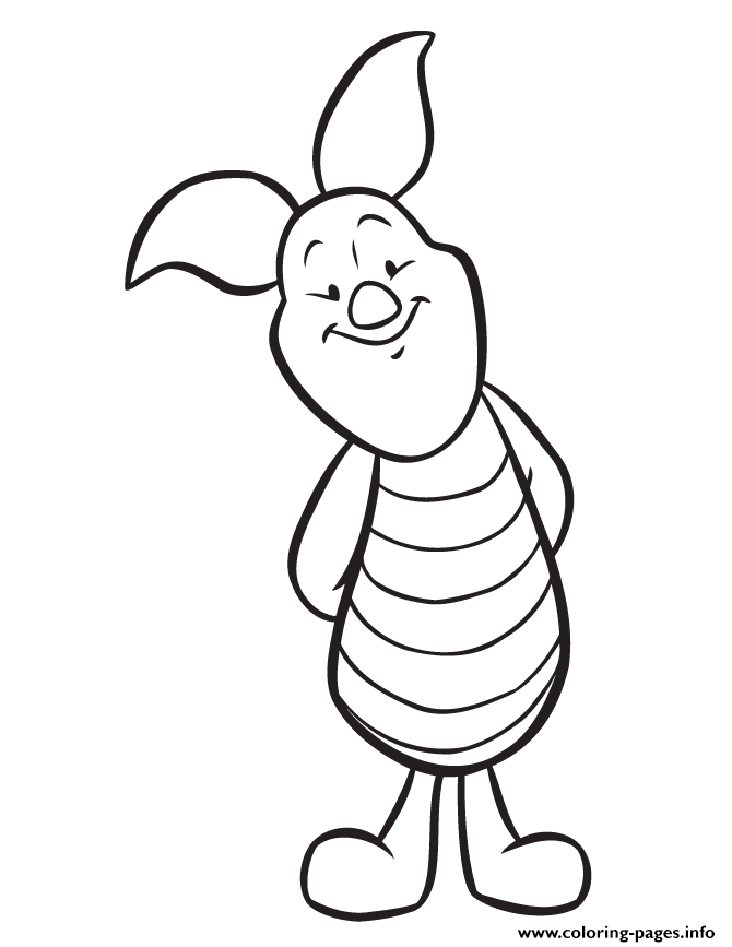 Cute piglet pig s to printded coloring page printable