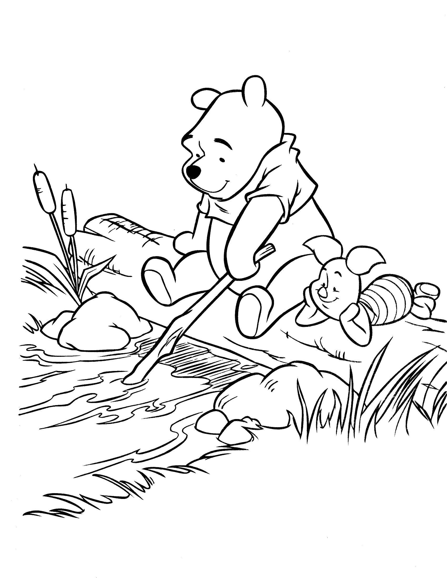 Online coloring pages piglet coloring page winnie the pooh and piglet disney cartoons