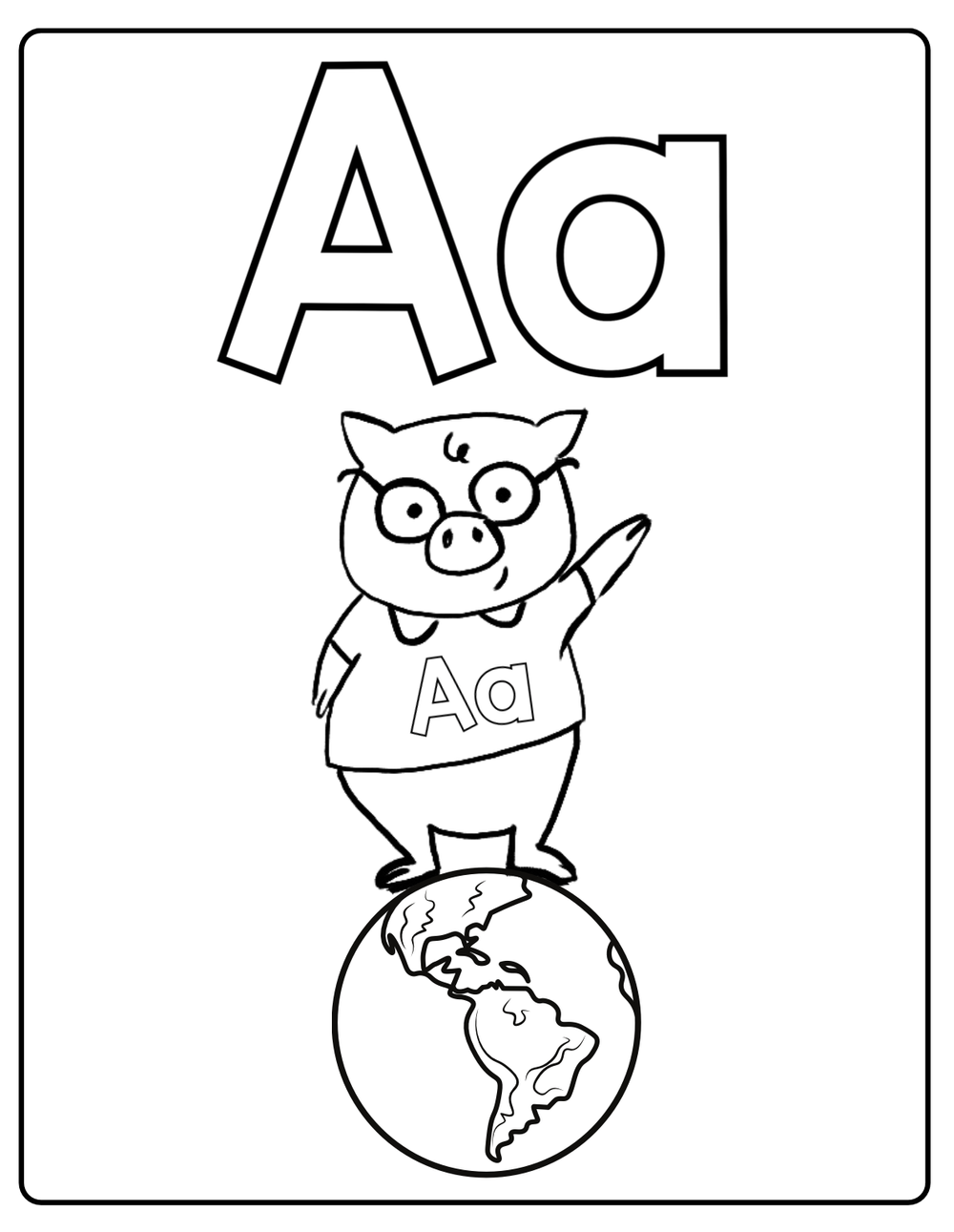 Pigsys alphabet activity book digital download â robert sutro