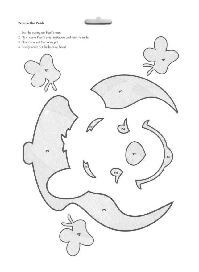 Winnie the pooh free pumpkin stencil