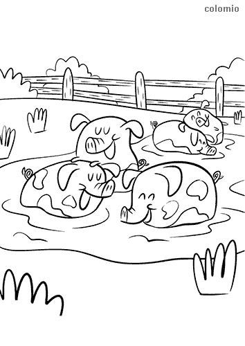 Farm animals coloring pages free printable farm coloring sheets