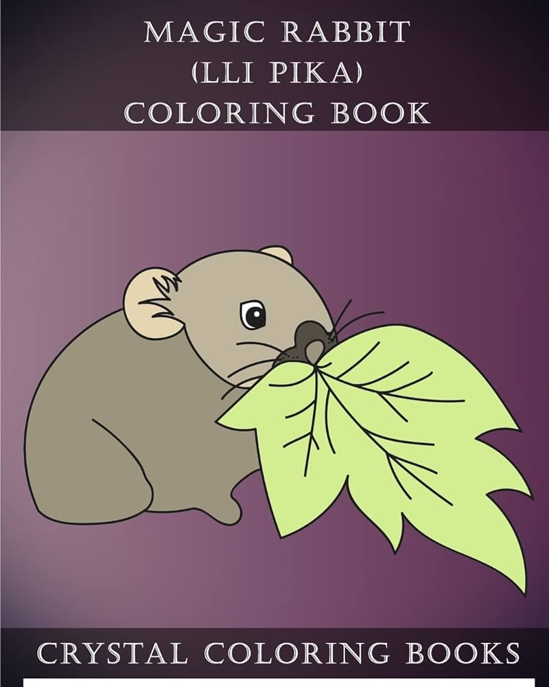 Magic rabbit lli pika coloring book magic rabbit lli pika simple cute line drawing coloring pages crystal coloring books books
