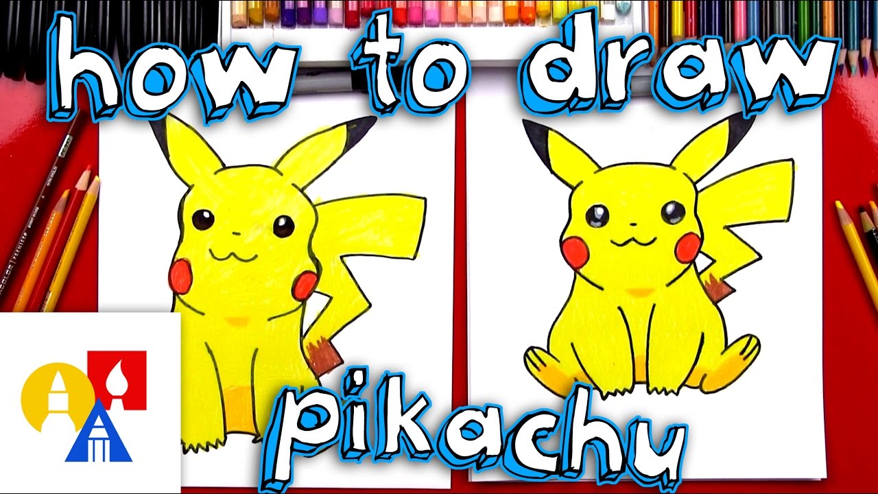 How to draw pikachu with color