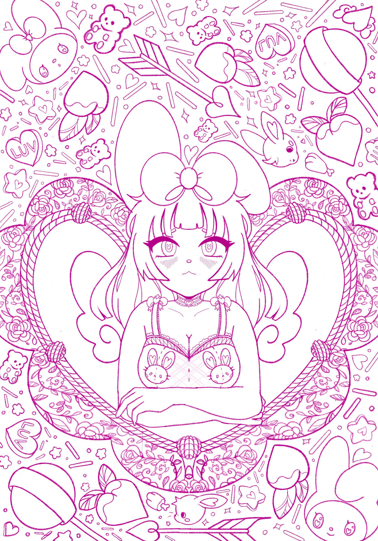 Sanrio coloring pages by pikarawrification on