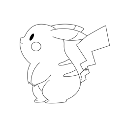 Pika hi coloring pages for kids