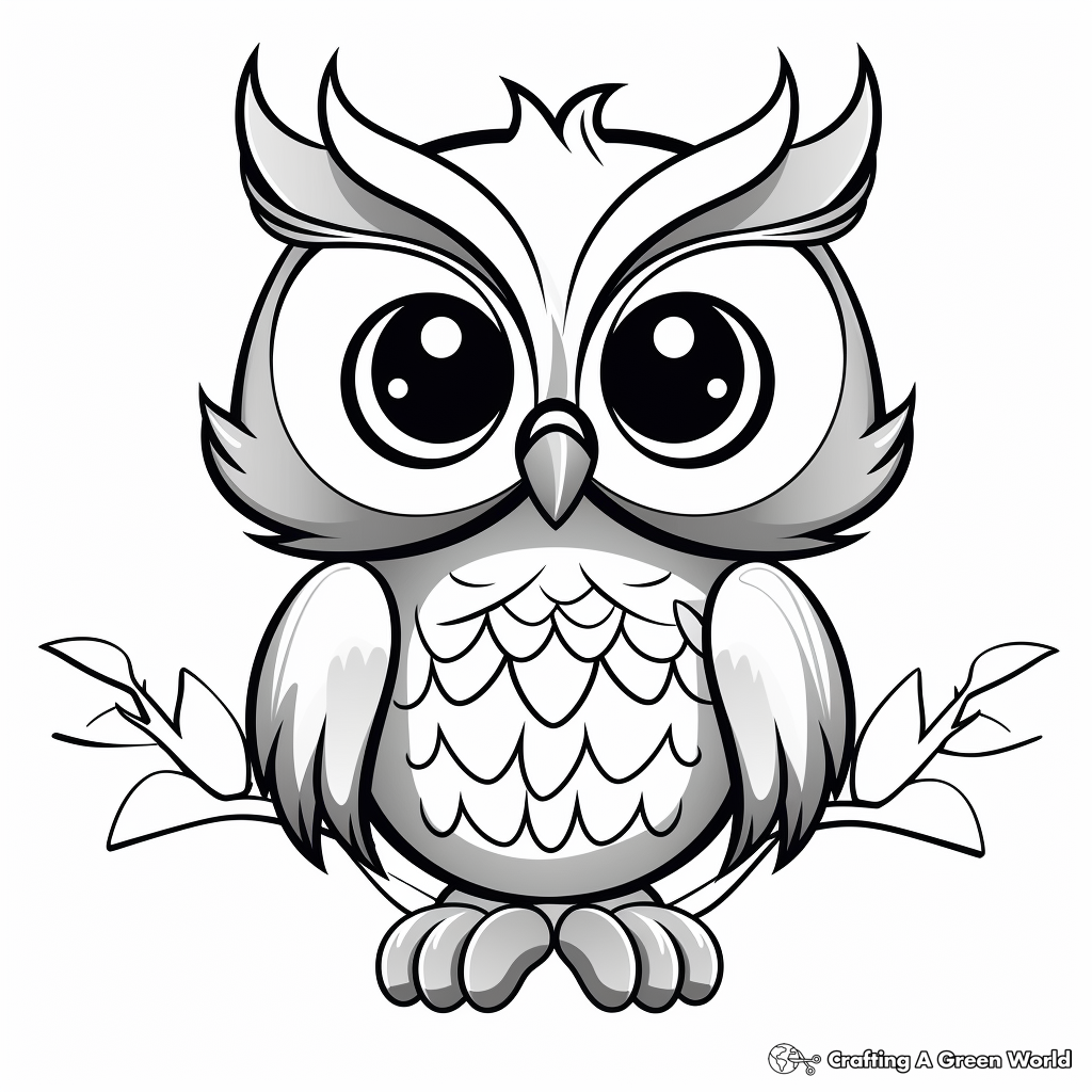 Big eyed animals coloring pages