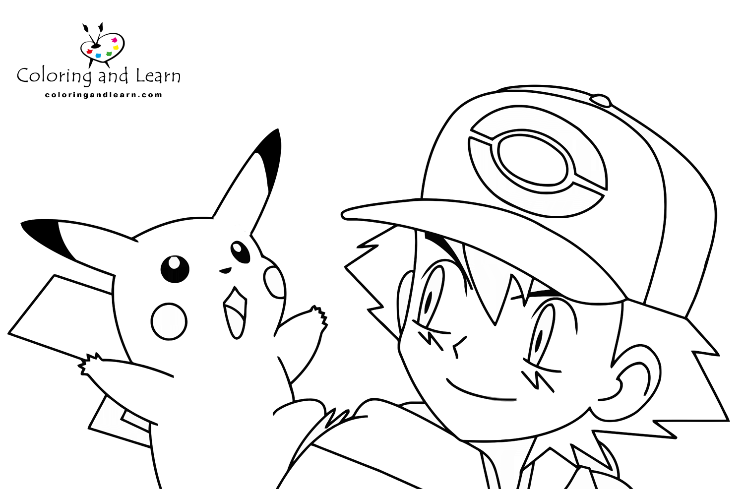 Pikachu coloring pages