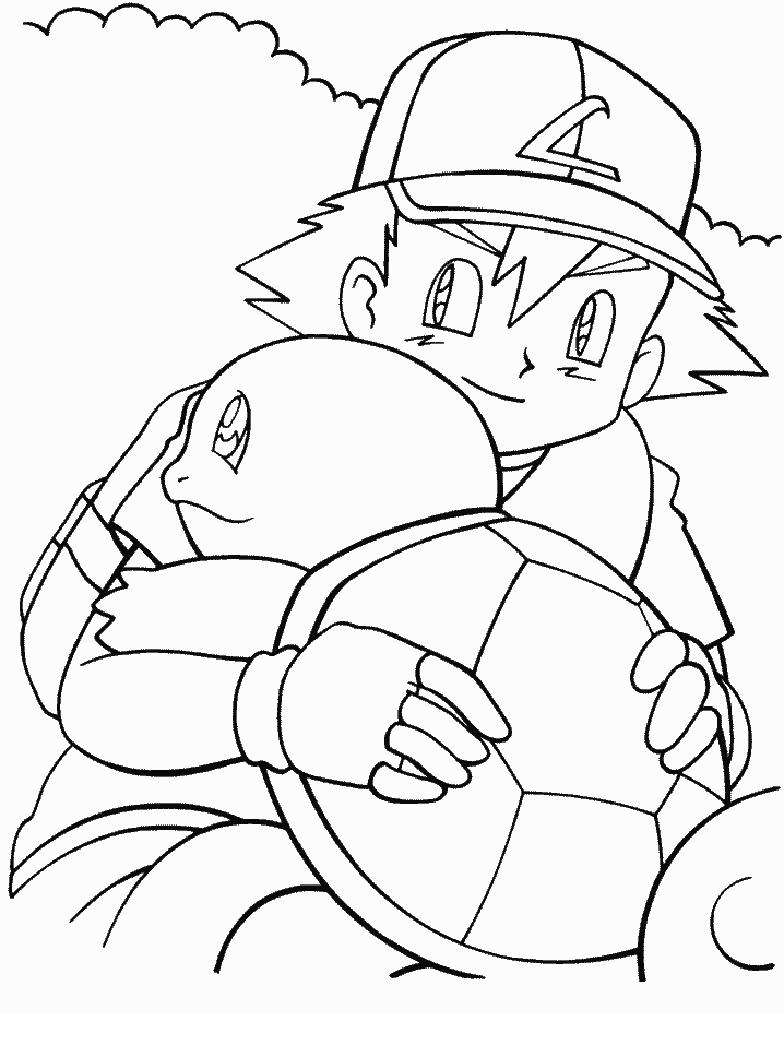 Ash ketchum coloring pages