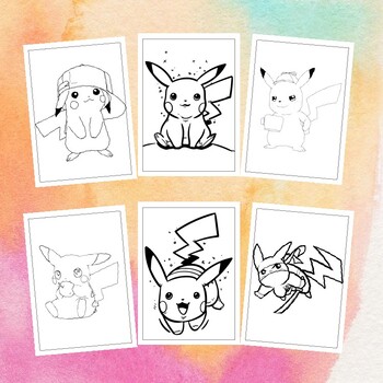 Printable pikachu coloring pages where artistry meets pokãmon magic