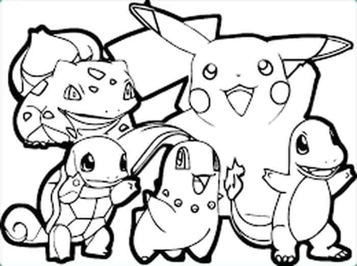 Pikachu and friends coloring pages trang tã mã u giãng sinh pokemon trang tã mã u cho ngæái lán