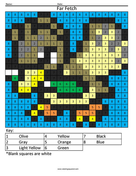 Pokemon color by number