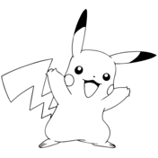 Pikachu coloring pages free printable pictures