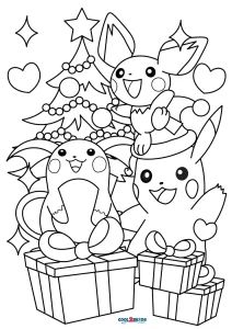 Printable pikachu coloring pages for kids pikachu coloring page printable christmas coloring pages christmas coloring pages