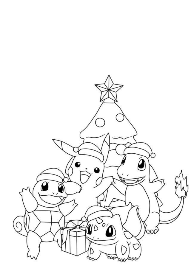 Pokemon christmas coloring pages by coloringpageswk on