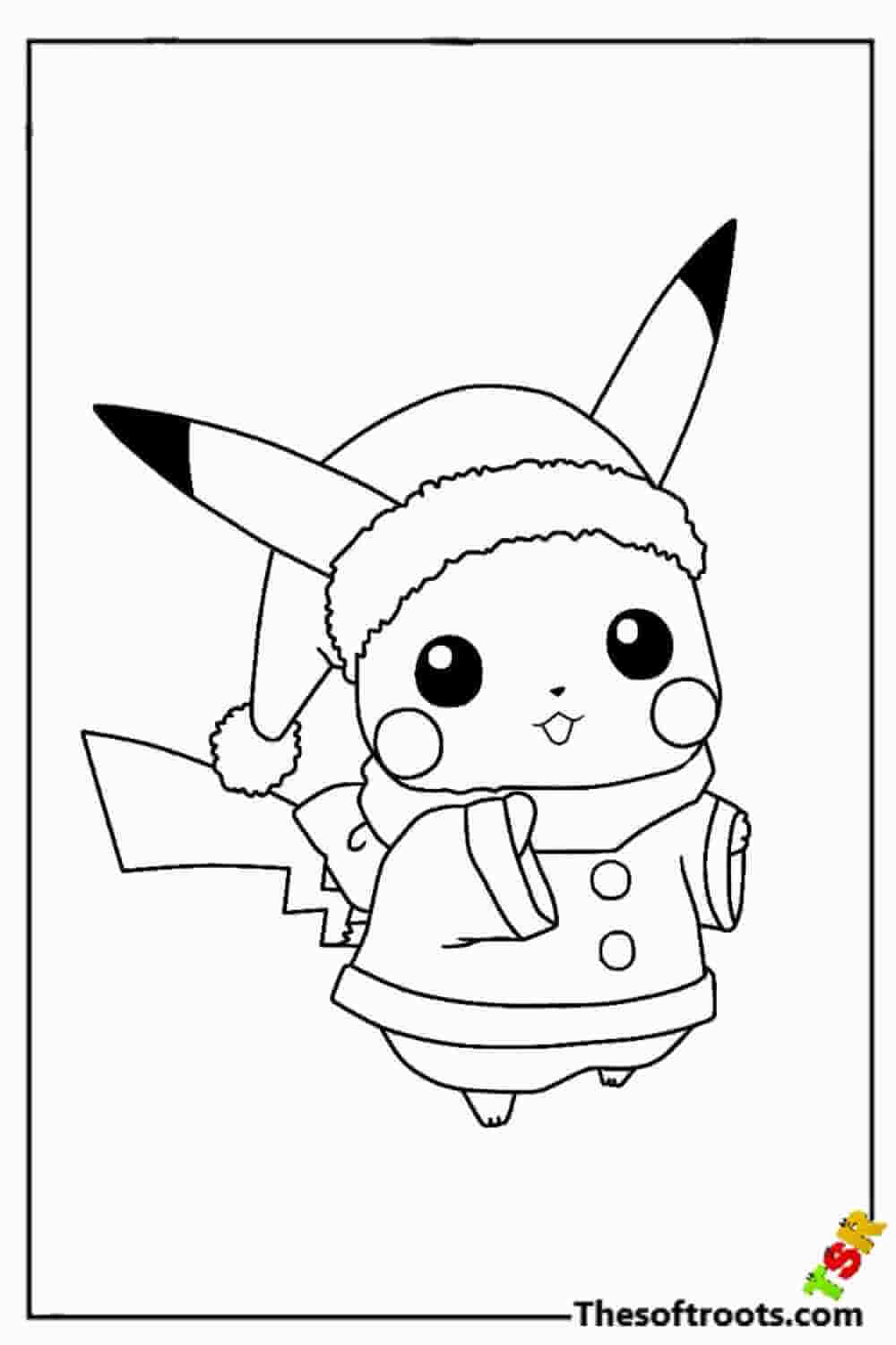 Pikachu coloring pages kids coloring pages