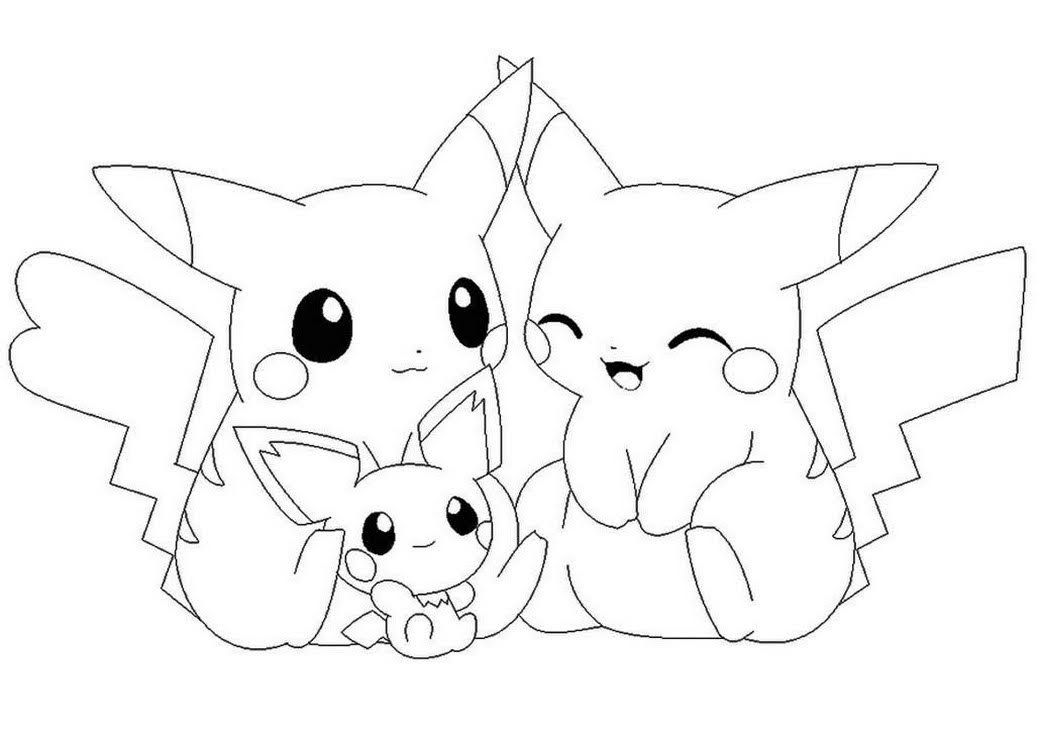 Cute baby love pikachu and pichu coloring pages free printable pikachu coloring page pokemon coloring pokemon coloring sheets