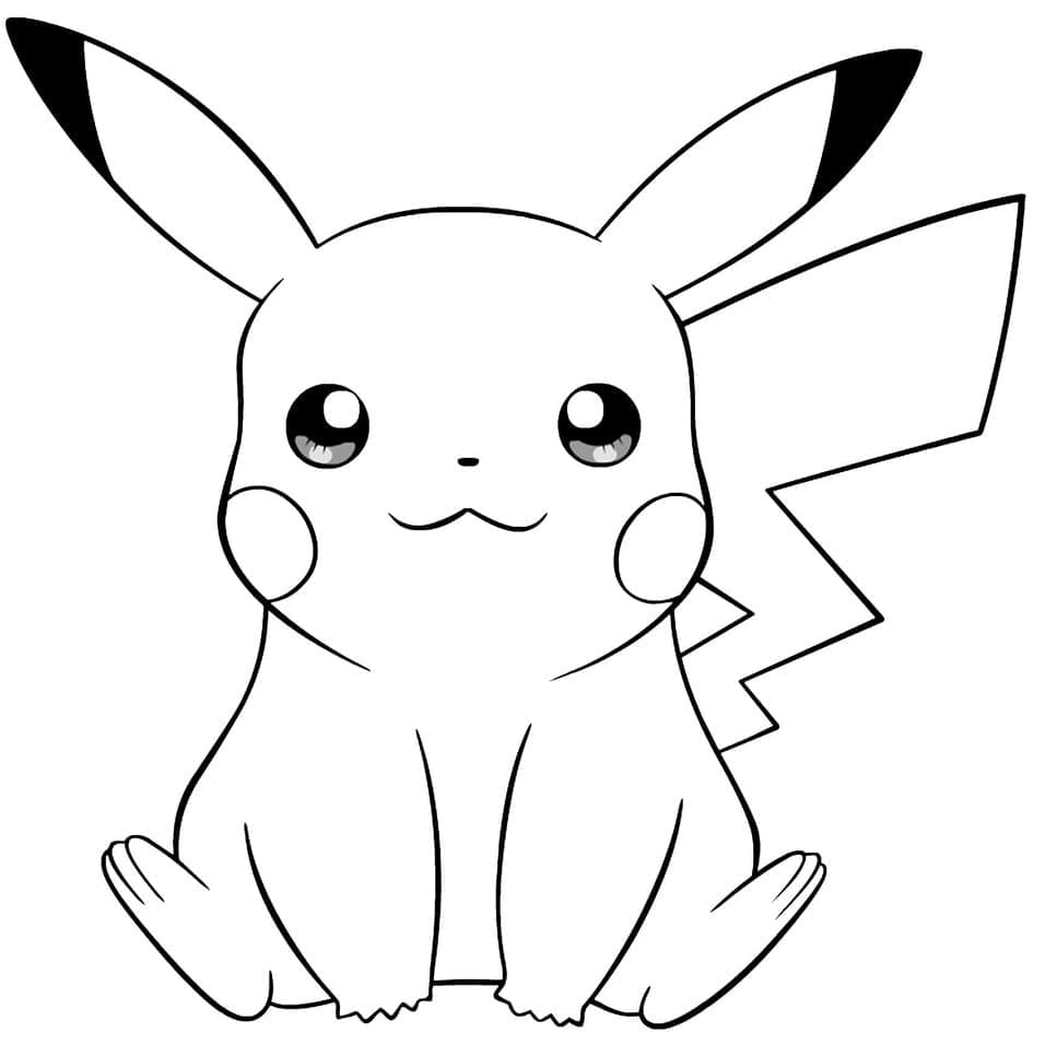 Pikachu coloring pages