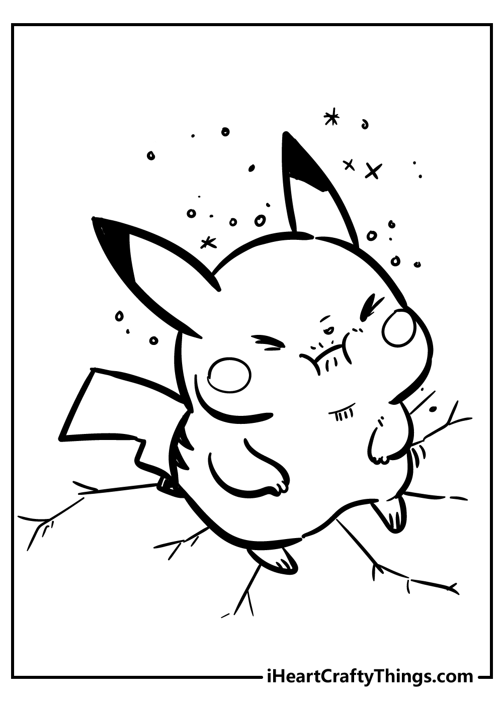 Pikachu coloring pages free printables