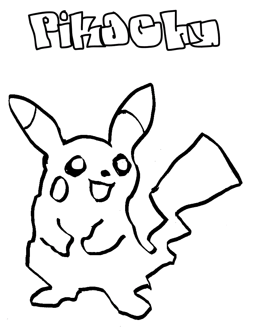 Free printable pikachu coloring pages for kids