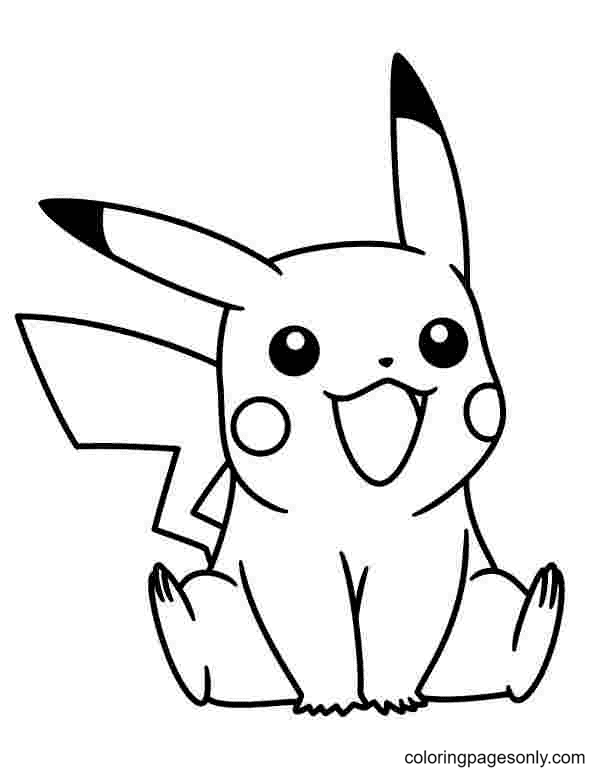 Pikachu coloring pages printable for free download