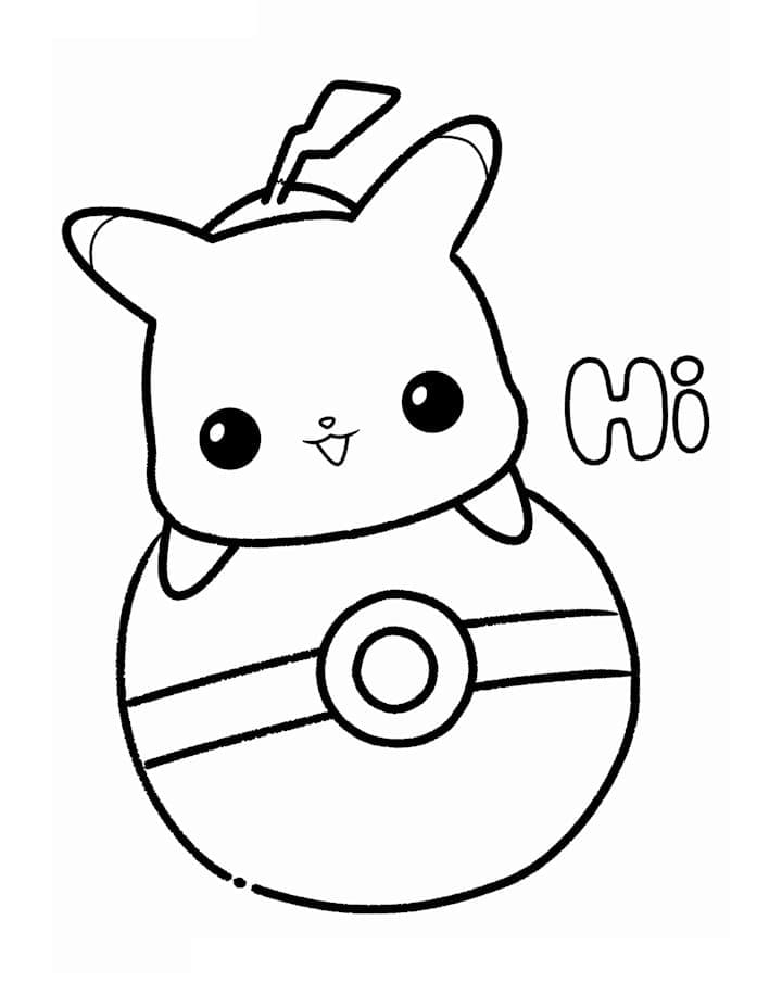 Pikachu coloring pages