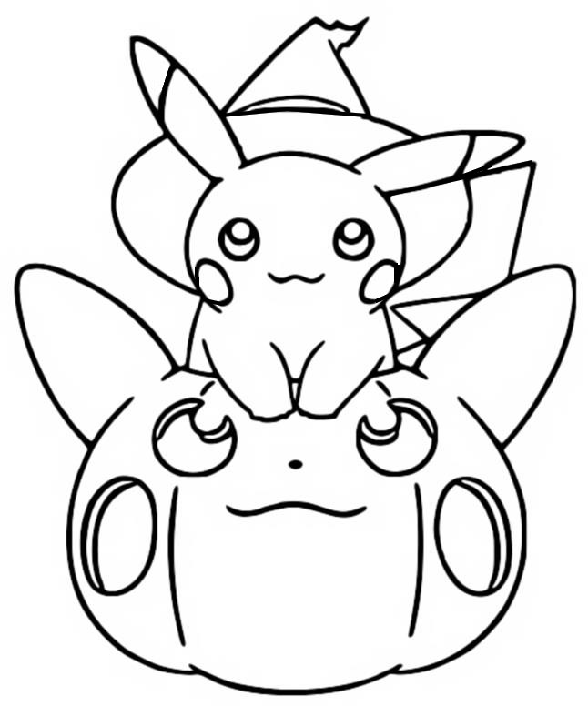 Coloring pages pokãmon halloween