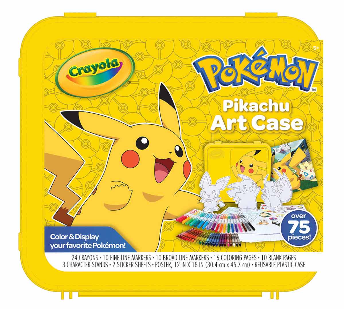 Pokãmon create color art case pikachu