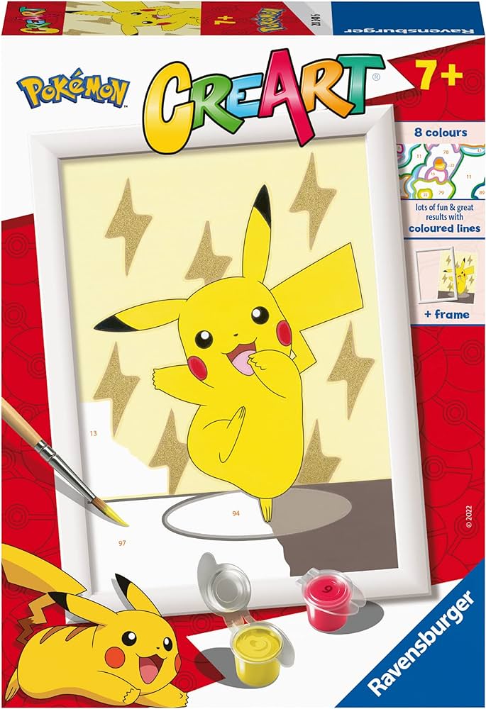 Ravensburger creart pokemon paint by numbers for children