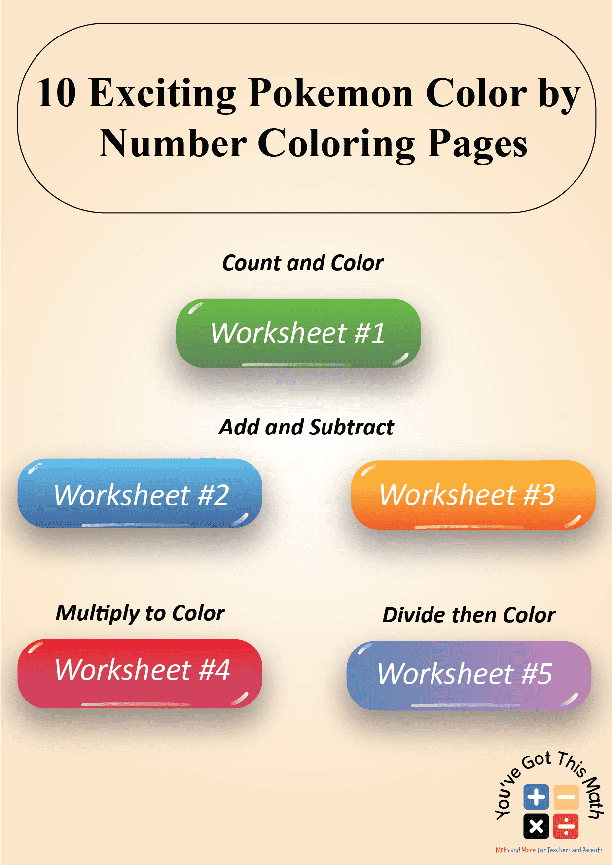 Exciting pokemon color by number coloring pages free printable