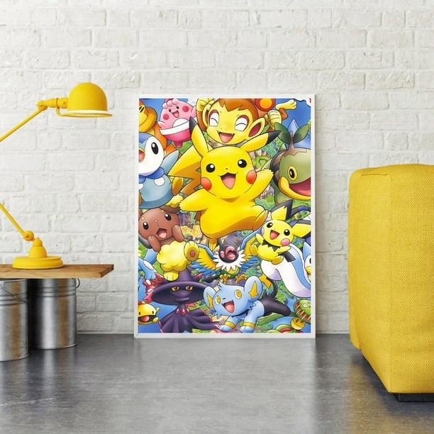 Peggybuy oil paint by numbers the pokemon coloring picture digital drawing l