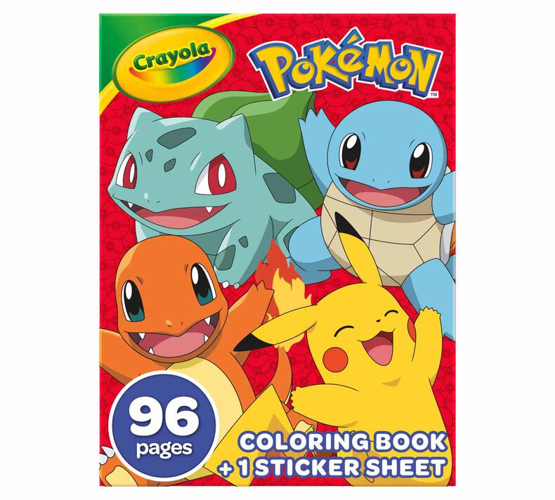 Pokãmon coloring book with stickers pages