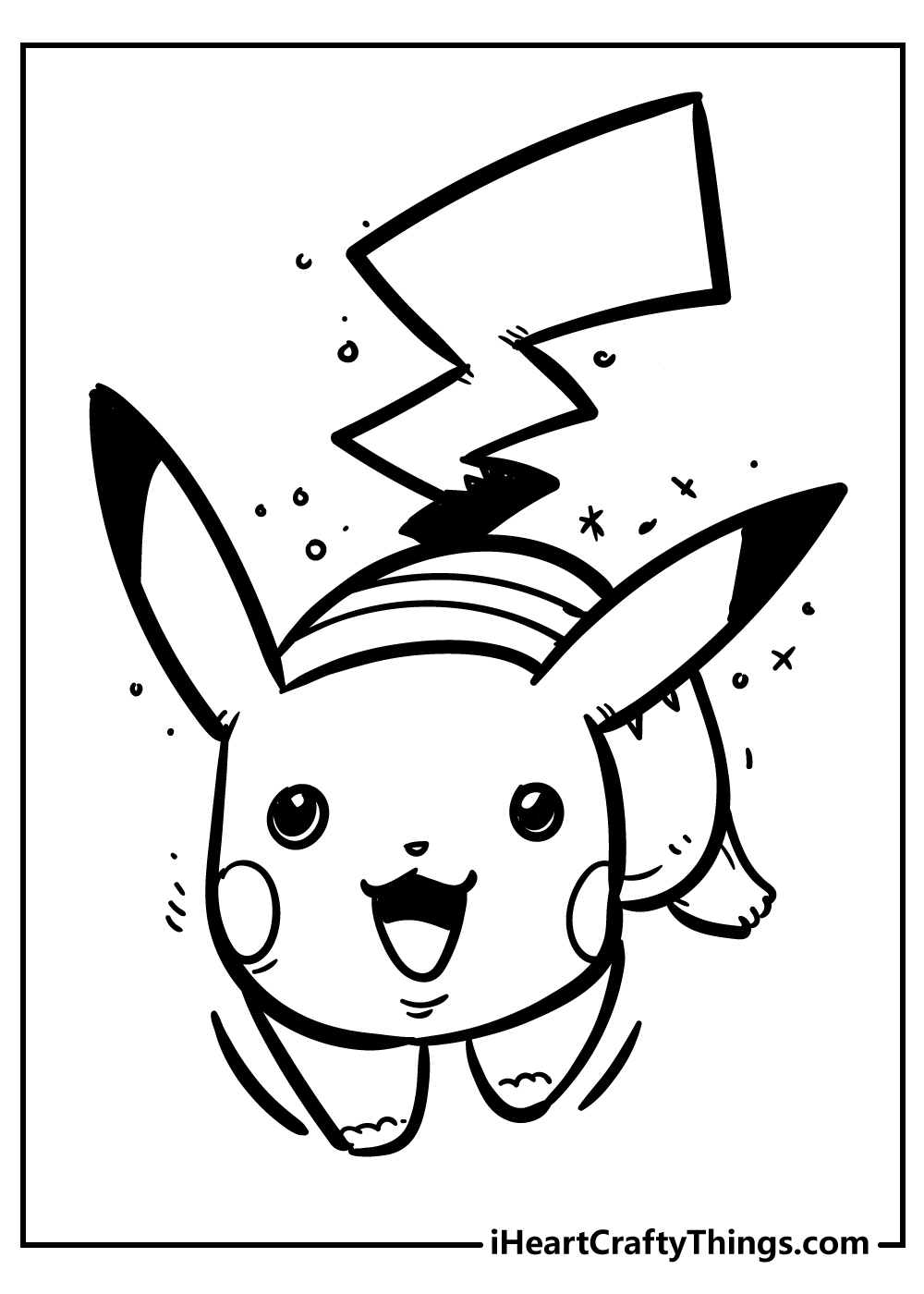 Pikachu coloring pages free printables