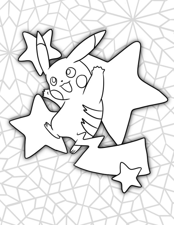 Pikachu pokemon coloring sheets