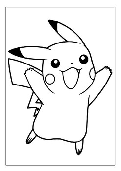 Printable pikachu coloring pages where artistry meets pokãmon magic