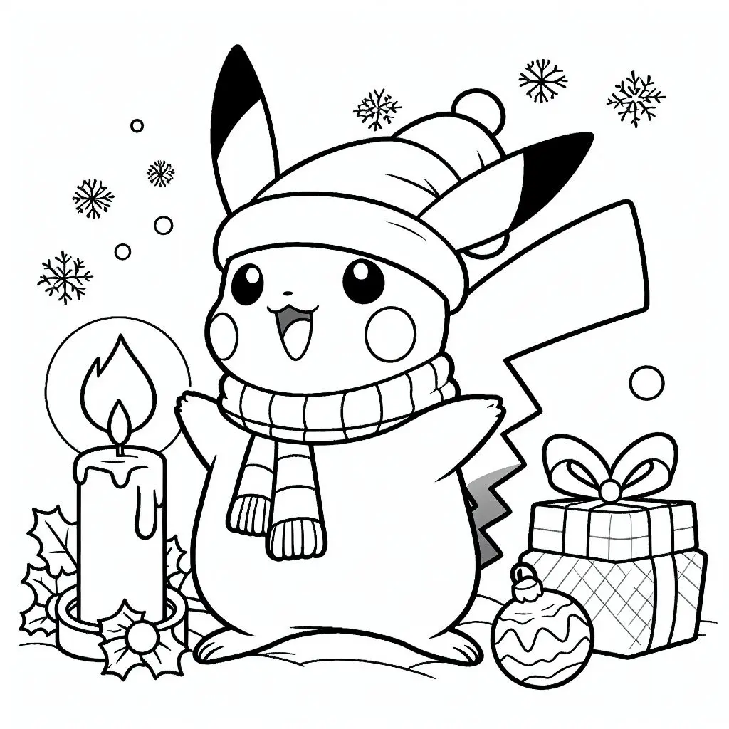 Pikachu coloring page