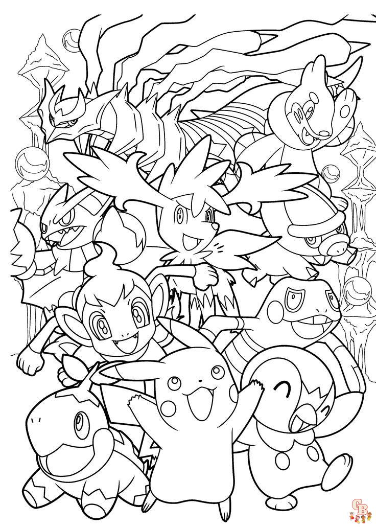 Pokemon coloring pages for kids