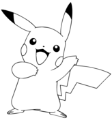 Pikachu coloring pages free printable pictures