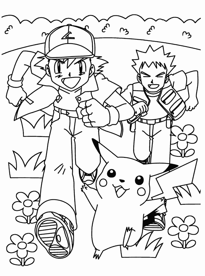 Pokemon coloring pages join your favorite pokemon on an adventure