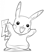 Pikachu coloring pages free printable pictures