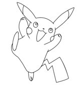 Pikachu coloring pages free printable pictures