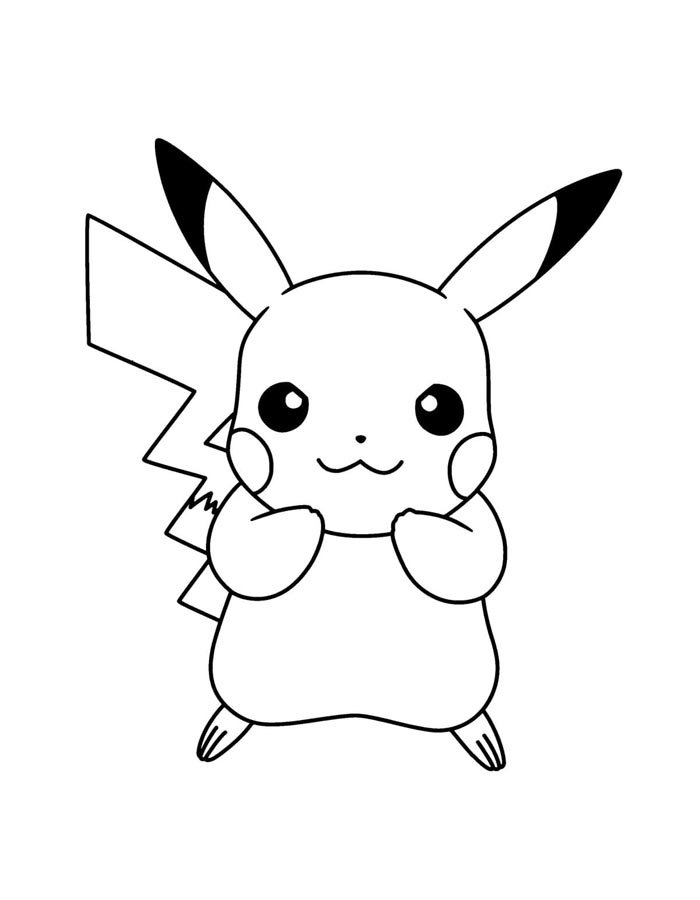 Pikachu para colorir